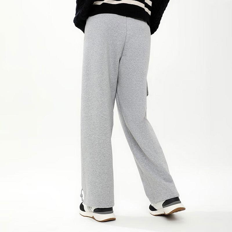 Anta Life Collection Knitted Sweatpants Unisex Gray Heather Gray 172348301S-2