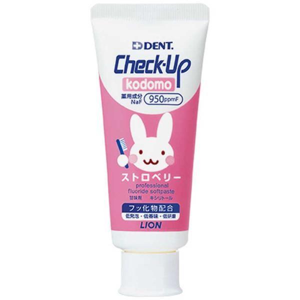 Japan LION DENT Check-Up Kodomo Toothpaste for Children (Apple / Grape / Strawberry) 60g