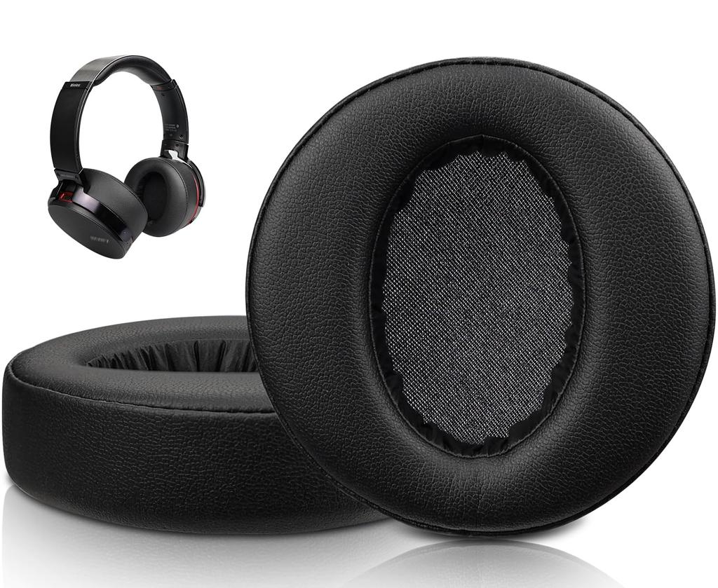 SOULWIT Ear Pads Ear Cushions Headphone Pads for Sony MDR-XB950 XB950BT XB950B1 XB950N1 XB950AP Over-Ear Wireless Headset Replacement Pads Soft Protei