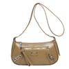 Women's PU Leather Shoulder Bags  Small Rivet Messenger Bags for Ladies  High Quality Casual Crossbody Bag  Fashion