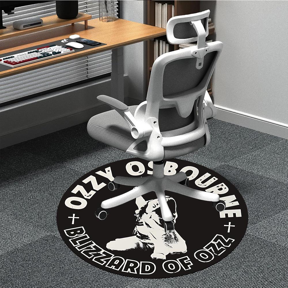 

1pc Ozzy OsbourneBlizzard of Ozz Office Round Area Rug, Under Office Chairs Bedroom Living Room Home Decor a1022372 80cm by 80cm