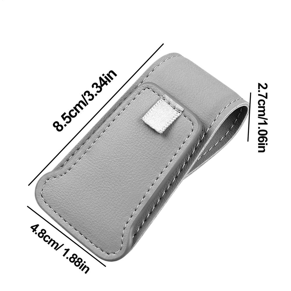 Magnetic Car Auto Sun Visor Eyeglass Hanger Clip Leather Glasses Holder  Universal Multi-Function Automobile Accessories Storage