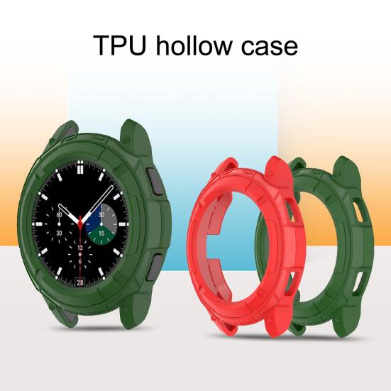 Protective Case Hollow Anti-fall TPU 42mm/46mm Watch Bumper Shell Protector for Samsung Galaxy Watch 4 Classic