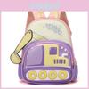 Cartoon Excavator Kids Backpack With Breathable Nylon For Preschool School Travel