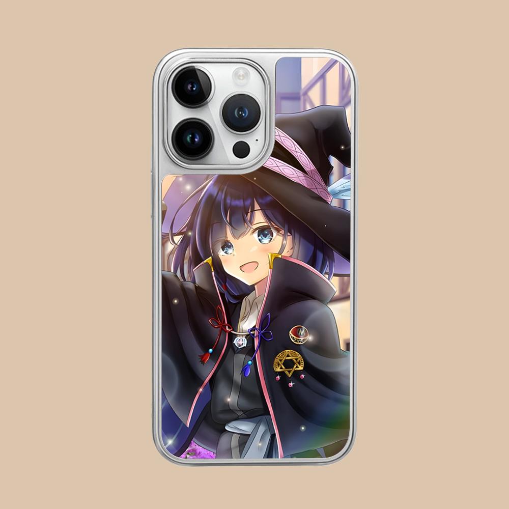 Wandering Witch Saya Phone Case for iPhone 17 16 15 14 13 12 11 Air Pro Max Plus Electroplated Silver Cover
