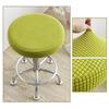 Bar Stool Cover Polar Fleece Round Chair Cover Removable Stool Slipcover Solid Seat Cushion Protector Washable Bar Stool