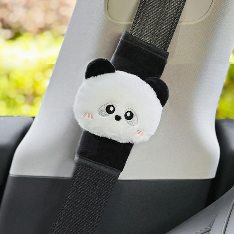 1pc Short Style Car Safety Seatbelt Cover Cute Cartoon Cloud Bow Seat Belt Harness Cushion Auto Shoulder Strap Protector Pad