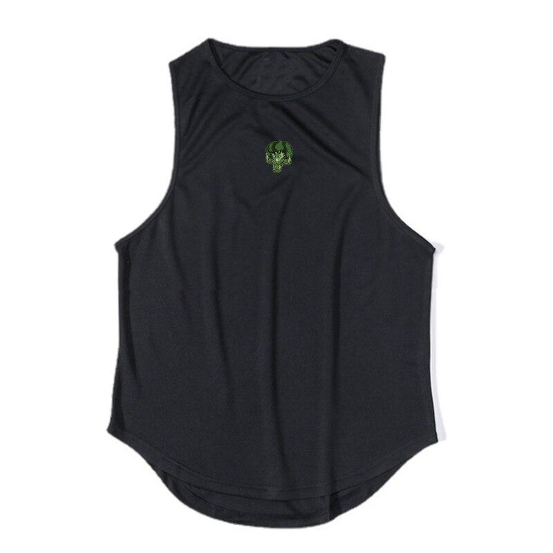 Muscleguys Summer Hot-sale Gym Wear Men’s Printed Bodybuilding Fitness Sleeveless T-shirts Workout Quick-drying Breathable Vest