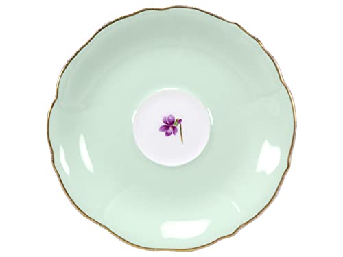 Okura Pottery <Direct Store Exclusive> Hanasumi Series 6th "Violet" Flavored Teacup & Saucer, Coffee/Tea, Approx. 180cc, Made In Japan, 94C/C260-6