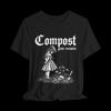 Compost Your Enemies Shirt, Gothic Graphic Tee, Dark Humor T Shirt, Creepy Cute Skull Shirt, Macabre Garden Tee, Alternative Goth Shirt