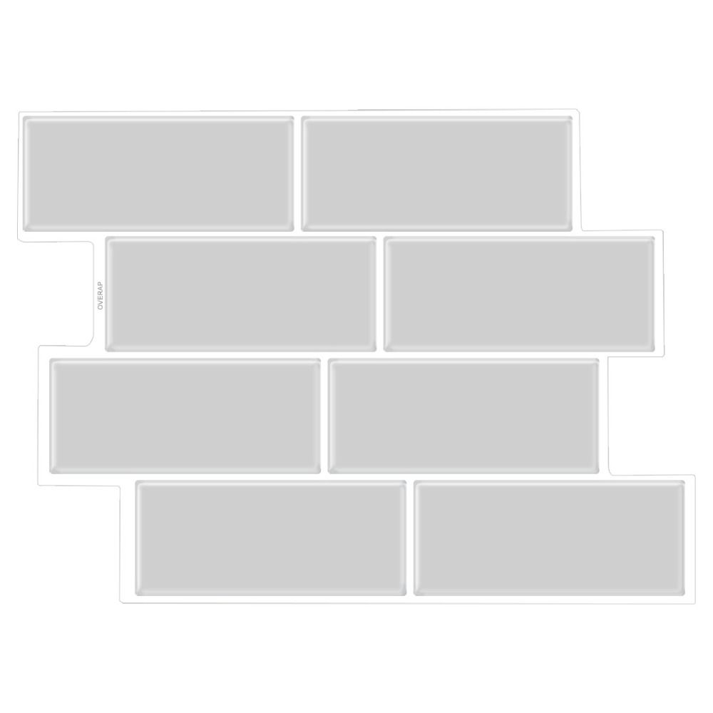 Durable DIY Wall Sticker Waterproof Removable Wallpaper 3D Subway Tile Wall Art Kitchen