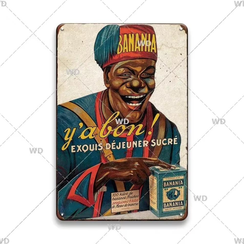Chocolat Hot Drink Metal Poster Vintage Art Plate Signs Wall Deco Tin Sign Print Plaques Exquisite Crafts Decor Piece