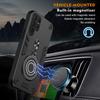 New 360 ° Rotating Metal Car Bracket Ring Reverse Magsafe Magnetic Armor Phone Case For Samsung Galaxy S25 S24 Ultra S23 FE