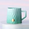 Taza con Insignia Repujada de Rayas Verdes Starbucks 440ml