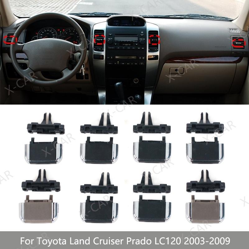 For Toyota Land Cruiser Prado 120 LC120 2003-2009 Front Dashboard Air Conditioner Vents A/C Air Conditioning Outlet Tab Clip