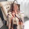 New Fashion Imitation Cashmere Women Vintage Double Sided Geometric Print Scarf Winter Warm Shawl Long Wrap Female Thick Blanket