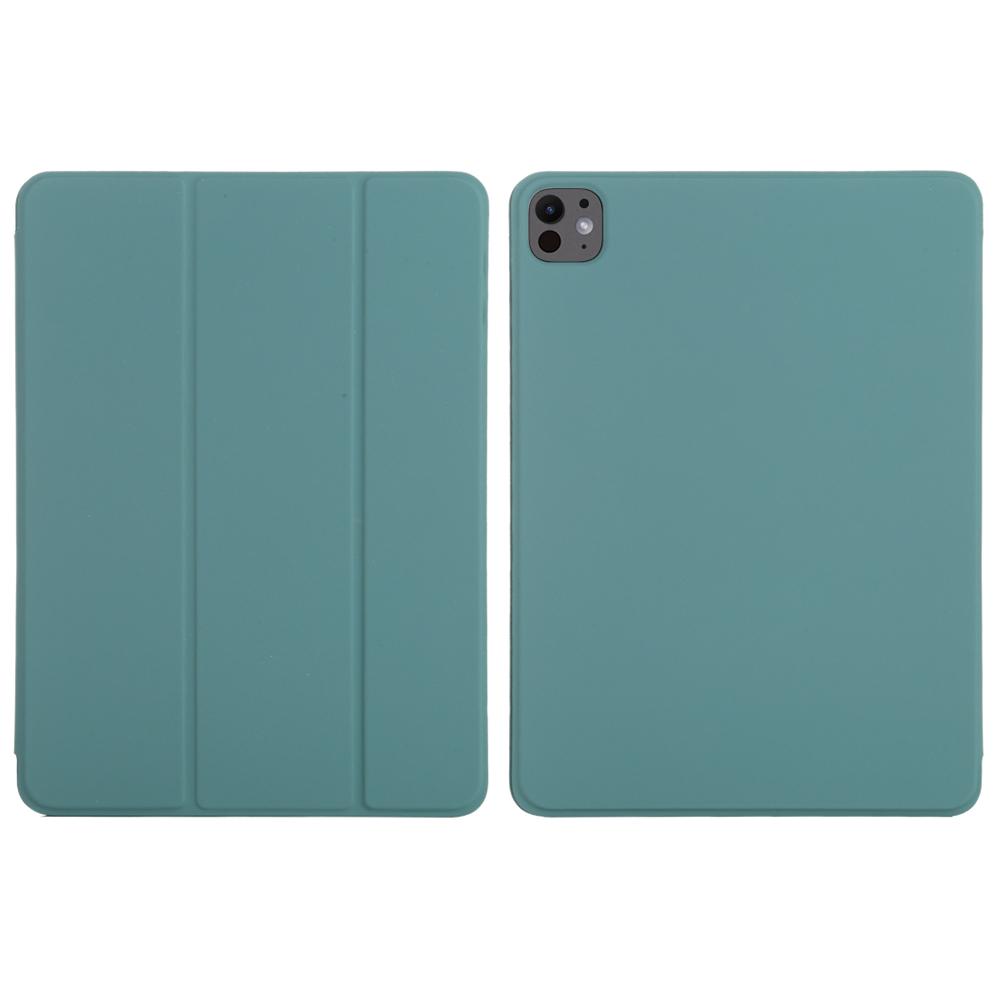 For iPad Pro 11 (2025)/11 (2024) Case PU Leather Tri-Fold Stand Magnetic Closing Tablet Cover