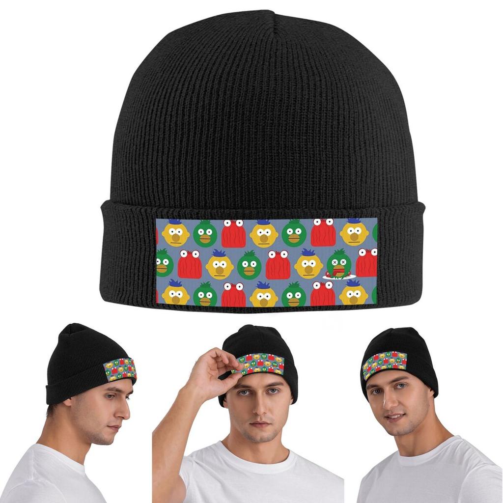 DHMIS Character Pattern Warm Knitted Cap Winter Knit Bonnet Hat Skullies Beanies Hip Hop Caps for Unisex