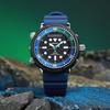 Seiko PROSPEX Solární strojek Silikonový řemínek Hodinky Pánské Hodinky Černý ciferník SNJ039P1