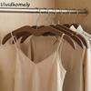2pcs Shoulder Protecting Wood Short Neck Hanger Heavy-Duty Space Saving Clothes Drying Rack Anti-slip Clothes Hanger for Home