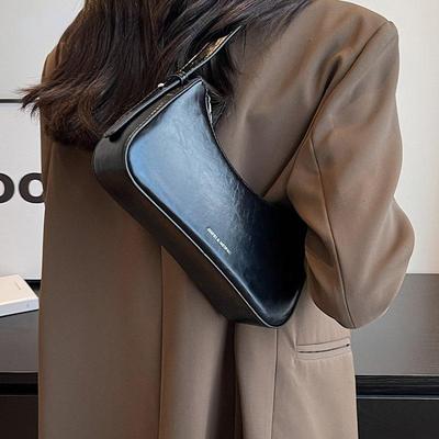 Kleine süße Unterarm-Umhängetaschen für Damen, 2024 Winter-Trend-Design, Lederhandtaschen und Geldbörsen, silberne Handtasche