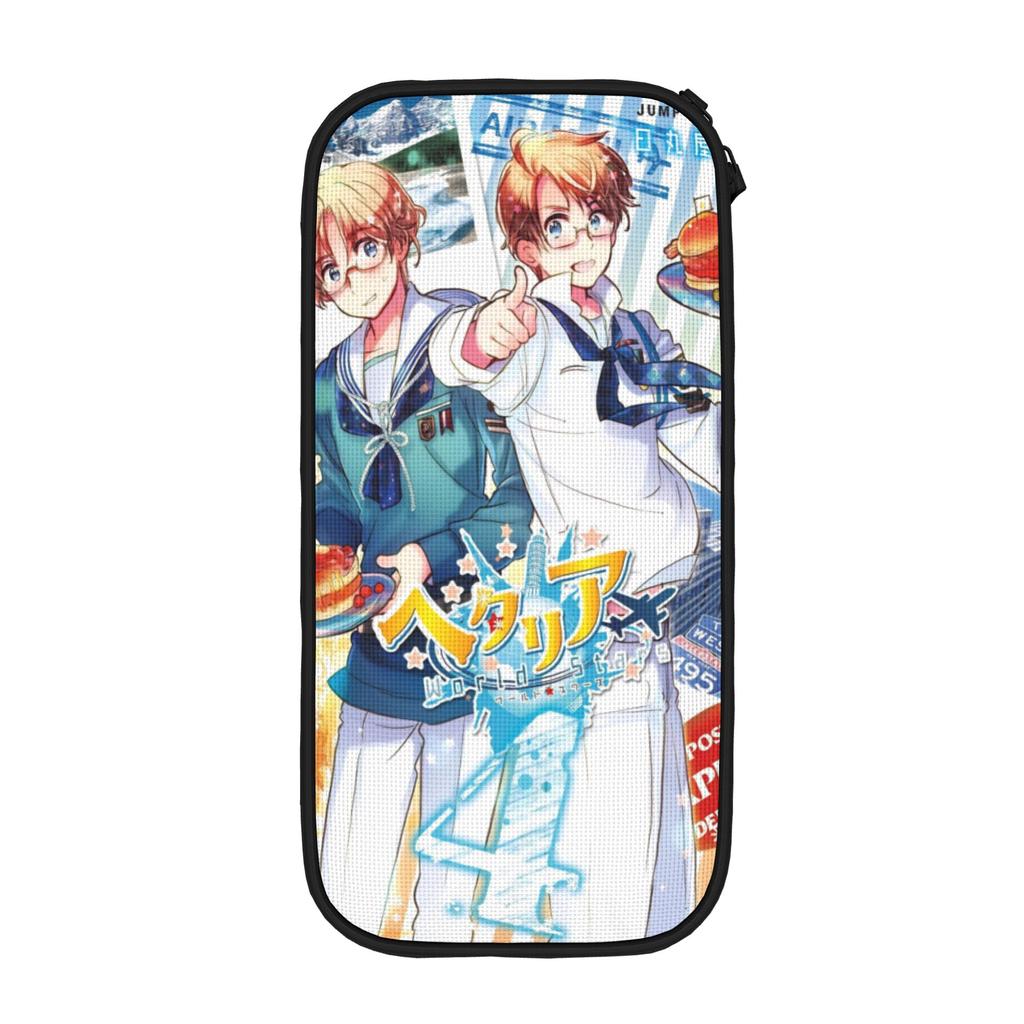 Hetalias Axis Powers Pencil Cases Classic Pen Bag Girls Boys Large Storage School Supplies Zipper Pencilcases