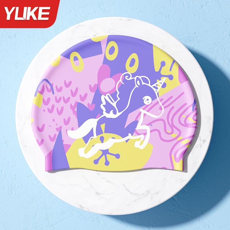 Kids' Waterproof Anti-Fog Swim Goggles with Cap - Medium To Large Fit, Small Frame, High Definition Professional Set.