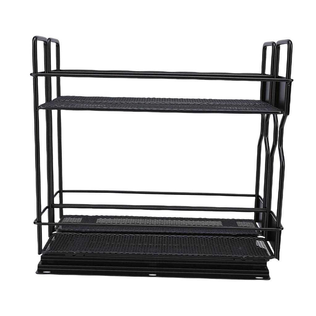 Pull Out Seasoning Rack for Cabinet Slide Out Seasoning Kitchen with Label Stickers