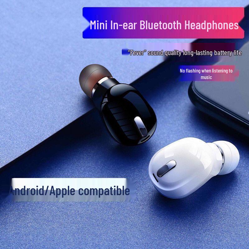 X9MINI Invisible Wireless Bluetooth Earbud: Noise-Cancelling, Waterproof, Perfect for Driving, Sports, Running, and Business, Single Ear Design.