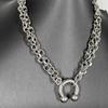 Kühler Hufbeschlag Anhänger Halskette Industriell Inspirierte Halskette für Männer und Frauen Edelstahl Geschenk Schmuck