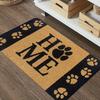 Home Paw Print Rug Velvet Flannel Printed Floor Mat Dog Lover Design Decorative Carpet Entryway Home Decor