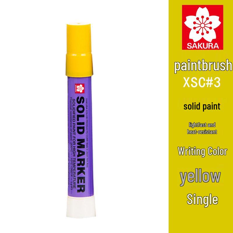 Маркер Sakura XSC с высокотемпературной твердой краской - Промышленный металл, Наружное, Подводное использование жёлтый