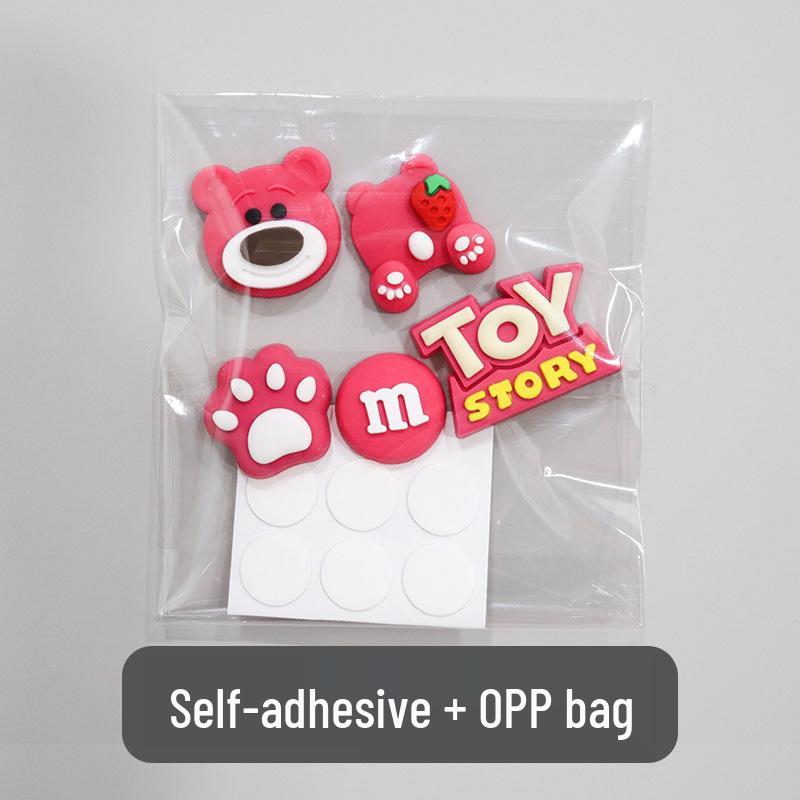 3D Cartoon Water Cup Sticker: Soft Glue Decoration, Mixed Style DIY, No-Trace Adhesive, Cute Phone Case, Refrigerator Magnet