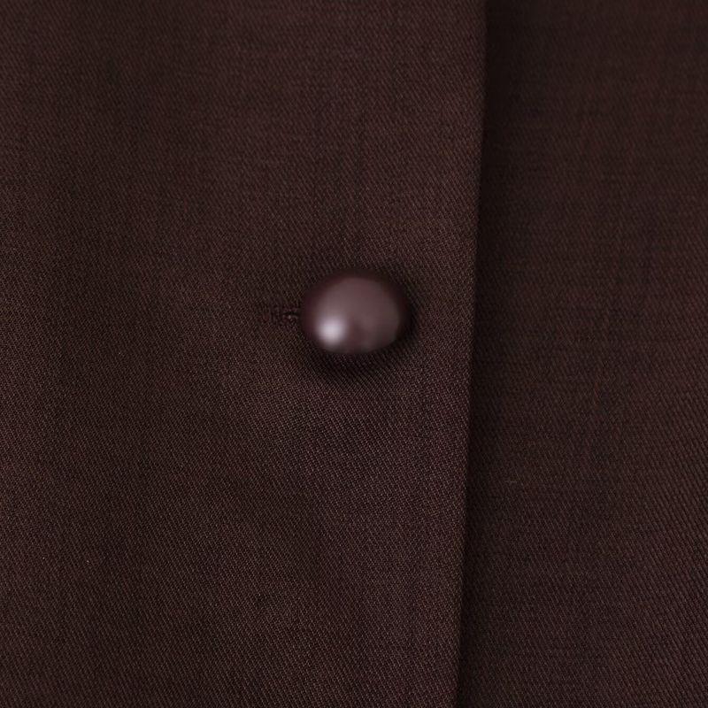 Kaslead New Women Clothes Western Style Fashion Simple and Versatile Two-Color Round Neck Suit Vest