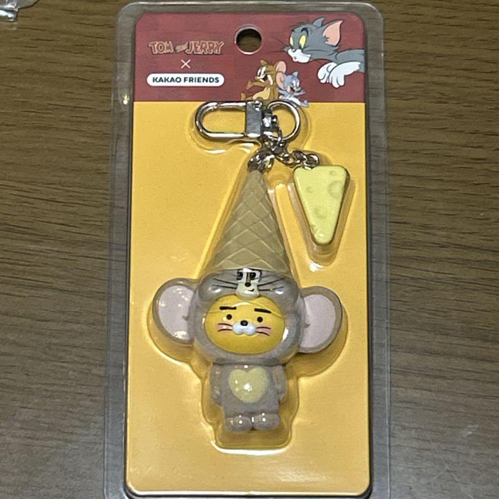 [USED] Korea-exclusive Collaboration Kakao Friends Chunsik Tom and Jerry Key Rings (2 Pieces)