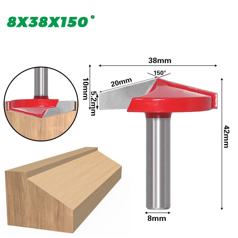 1pc 8mm Shank 60 90 120 150 Degrees V Groove Wood Router Bit Solid Carbide End Mill Woodworking Tools