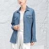 Women's Relaxed Fit Lyocell Blend Denim Shirt Jacket