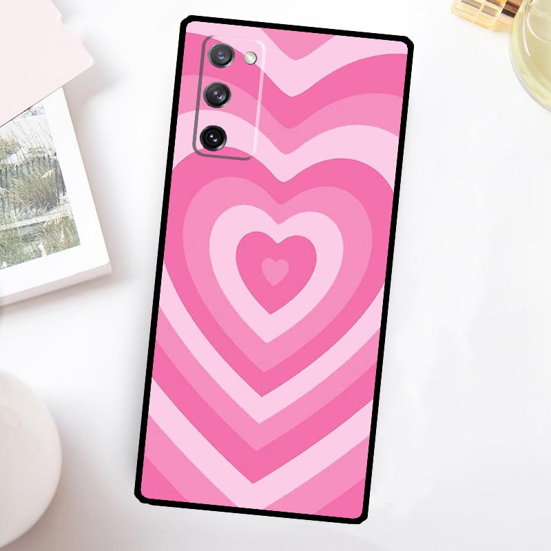 Latte Love Coffee Heart Brown Phone Case For Samsung Galaxy S26 S25 S24 S23 Ultra S20 FE S10 S21 S22 Plus S25 FE Cover