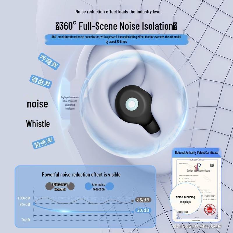 Noise-Blocking German Earplugs: Ultimate Sleep & Study Solution Against Snoring & Disturbance