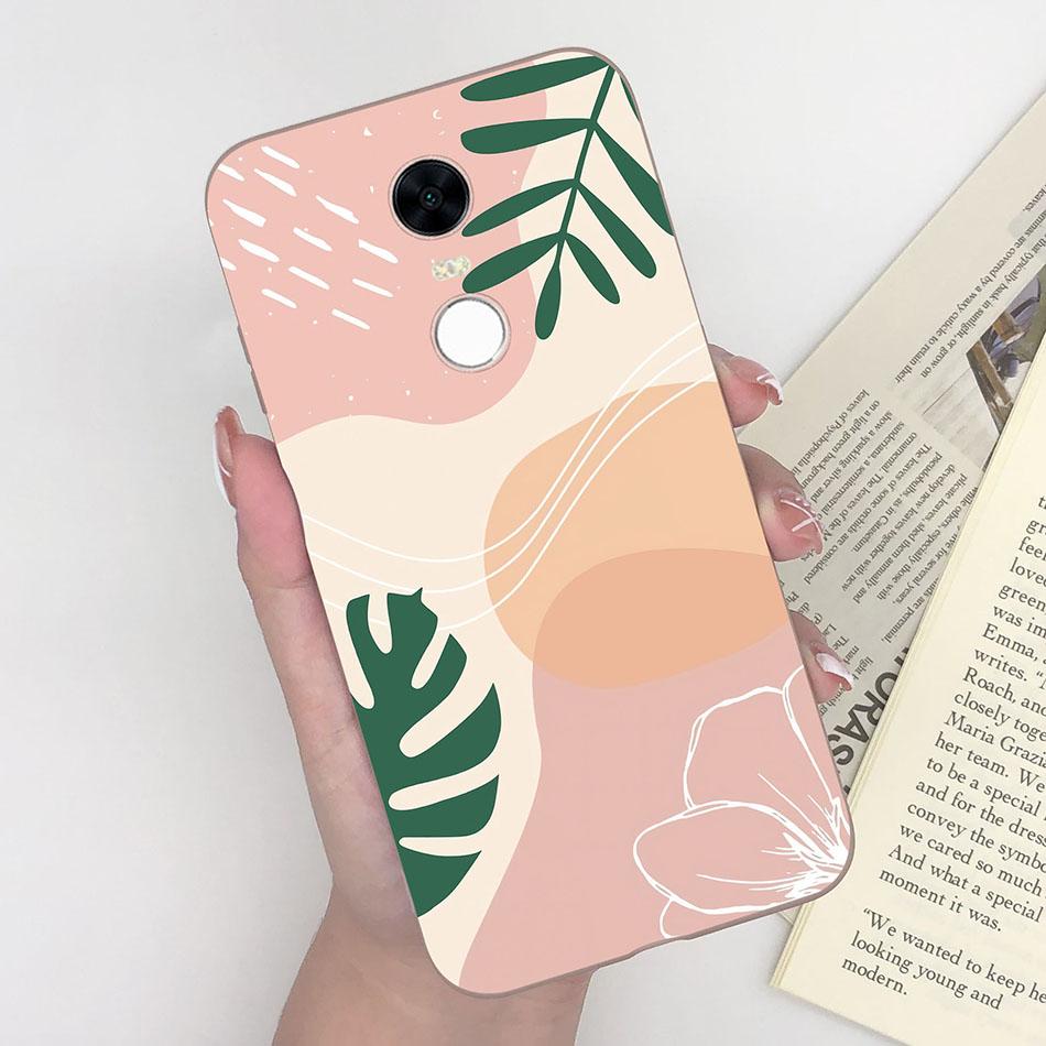 Cute Cartoon Case For Xiaomi Redmi 5 Plus Case Soft Painted Matte Silicone Back Cover For Redmi5 Plus Redmi 5+ Phone Cases Funda