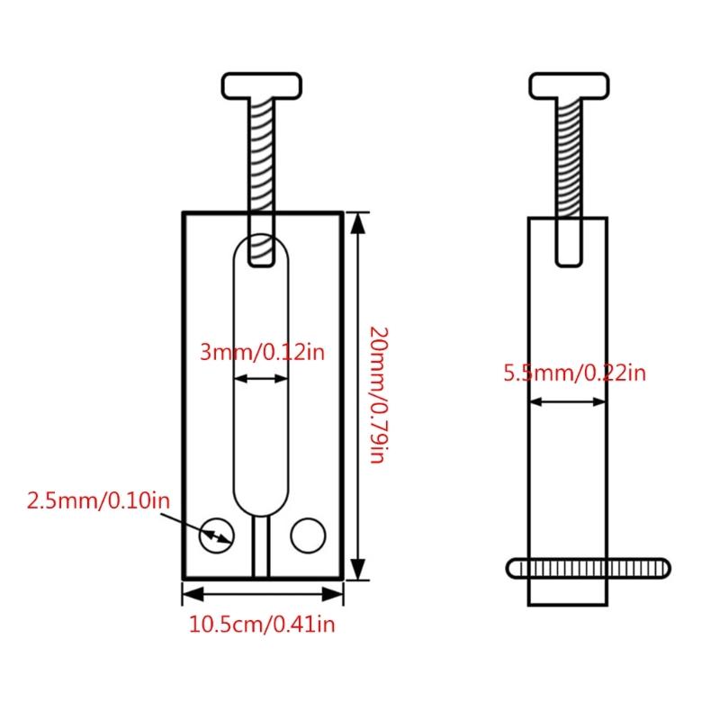 10.5mm Electric Guitar Set Tremolo Bridge Saddle Brass Flat Top Guitar Bridge Saddles with Wrench Electric Guitar Parts