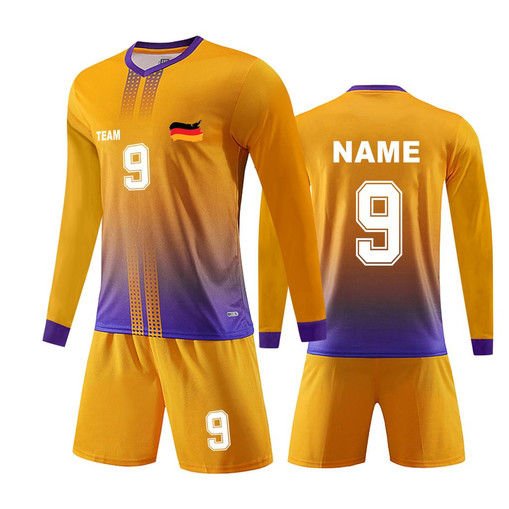 Personalised Shirts Kit Mens Girls With Name Number Custom Football Jerseys For Boys Training Suit