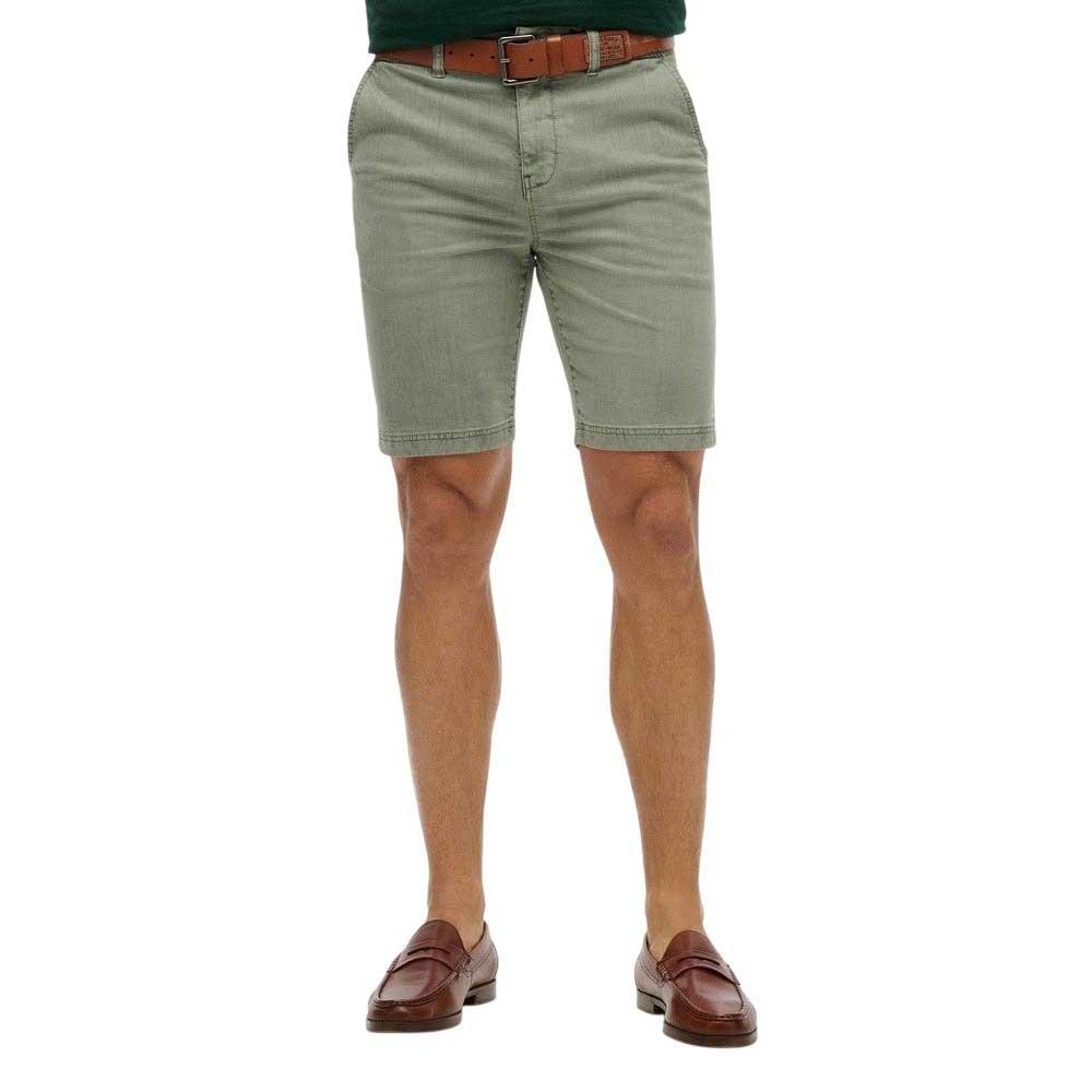 Superdry Herren Grün Chino Shorts Officer - Bild 3