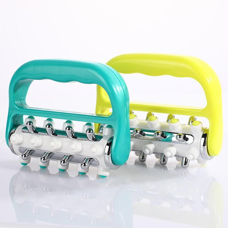 Massage Roller Portable Plastic Electroplating Roller Massager, Hand Held For Soothing Muscles, Leg And Back Massage Equipment