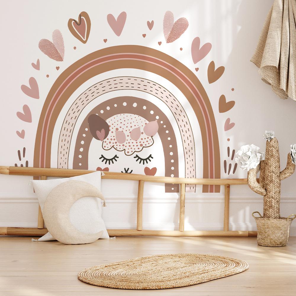 Rainbow Love Children Bedroom Home Background Wall Beautifying Wall Stickers