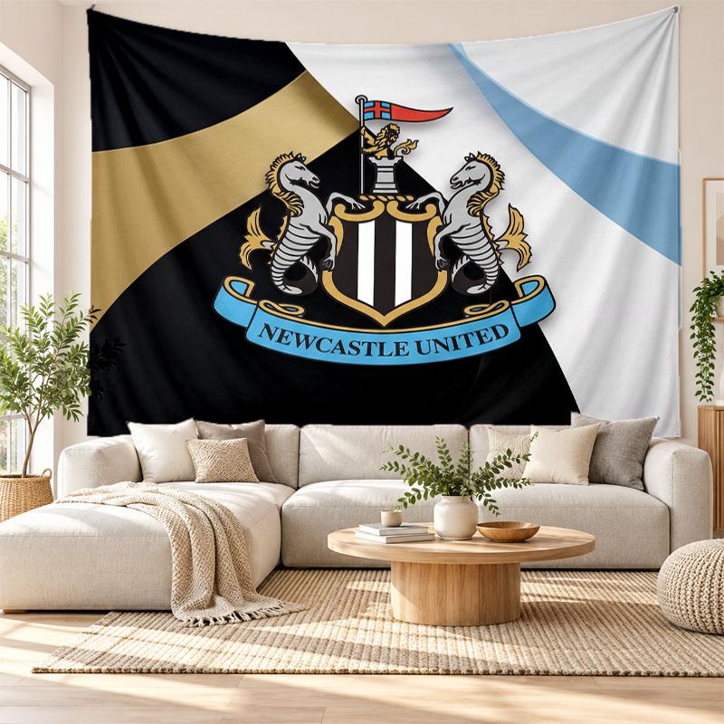 Newcastle United Football Wall Tapestry, Soft Fabric Wall Hanging, Decorative Backdrop For Bedroom Home Wall Art