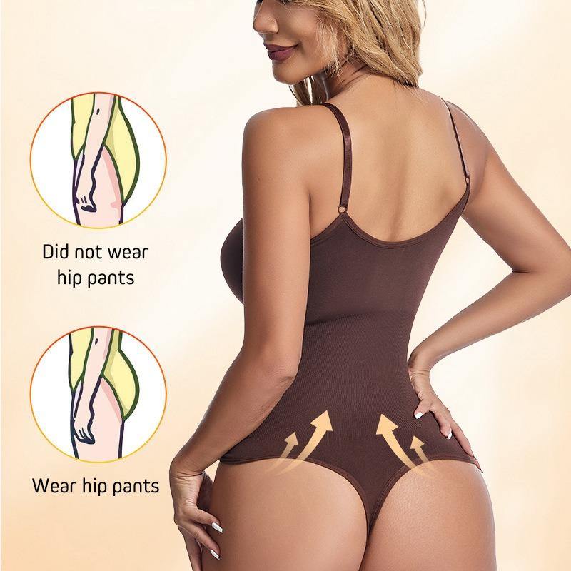 Shapewear Bodysuit Thong Plus Size Butt-Lifting Tummy-Control Women's Corset Strapless Seamless Backless