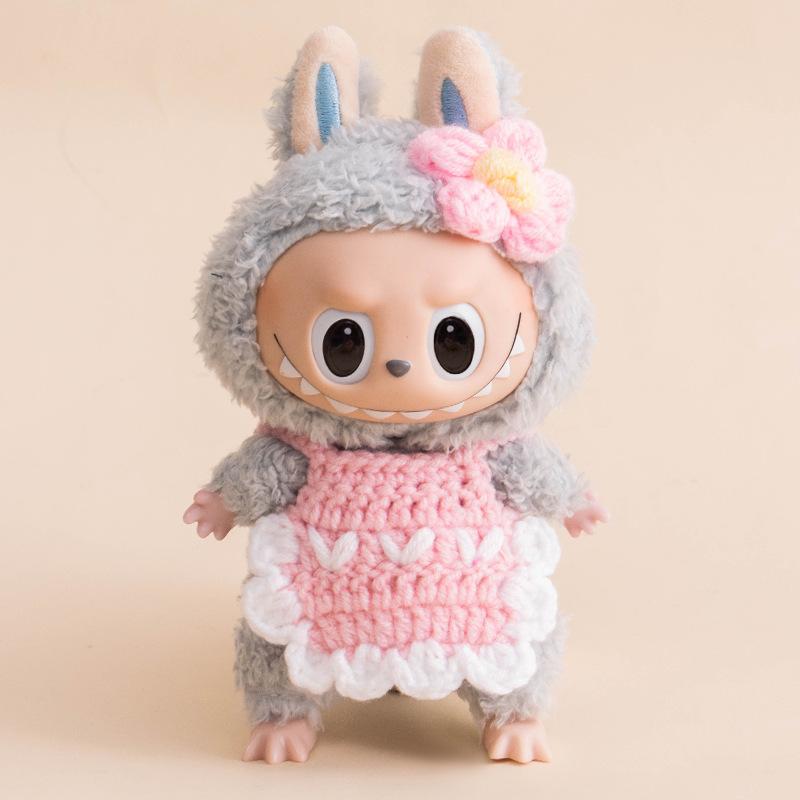 

Новый стиль, Одежда для кукол, Подходит для 17см холста, Кукольный вязаный фартук, Одежда, Украшение для плюшевой куклы, Аксессуары для переодевания Labubu Pack of 2