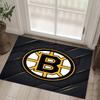 Boston Bruins Design Křišťálový Sametový Koberec Útulný Ne?Protiskluzová tištěná předložka do ložnice, obývacího pokoje, předsíně