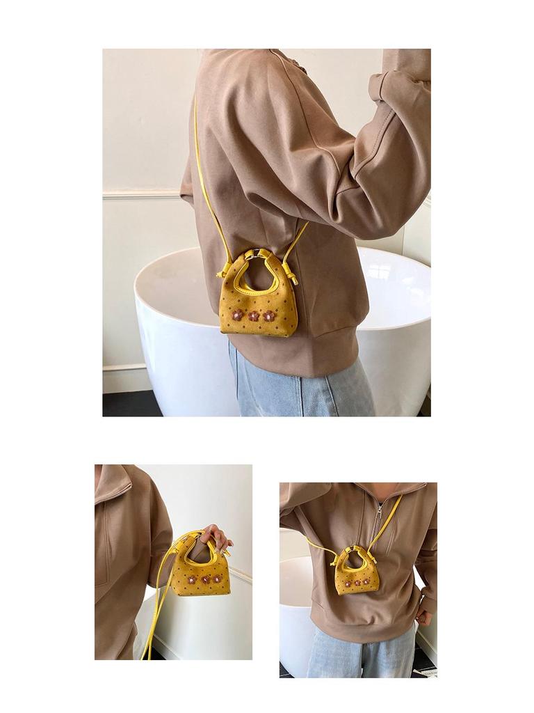 Kids' High-End Retro Polka Dot Crossbody Handbag: Parent-Child Matching Bag